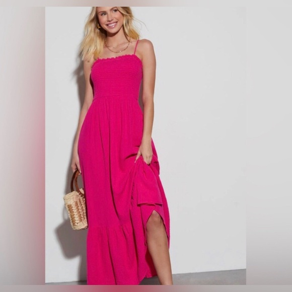 Vici limoncello spritz pink maxi dress NEW size medium Re $80+w/t - Picture 6 of 14